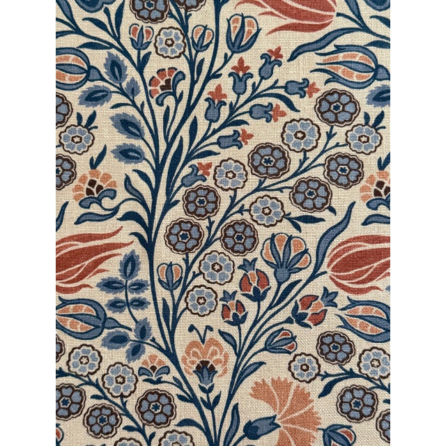 The House of Liberty / Liberty London Fabrics Print Berry Vine Colour Lapis 6 Yards For Sale - Image 4 of 5