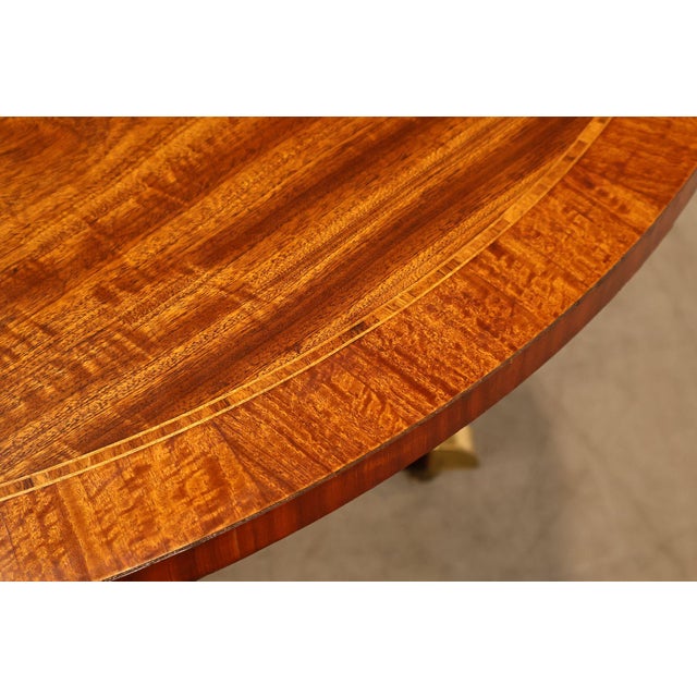 Late 20th Century Baker Furniture 'Collectors Edition' Round Mahogany Pedestal Dining Table For Sale - Image 5 of 18