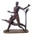 20th Century Man with Antelope in Bronze and Marble For Sale