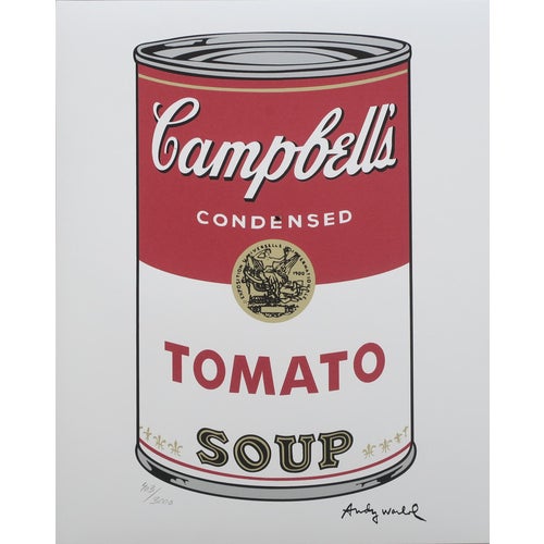 1986 Carnegie Museum of Art Andy Warhol Campbell's Soup Tomato 403/3000 Lithograph For Sale