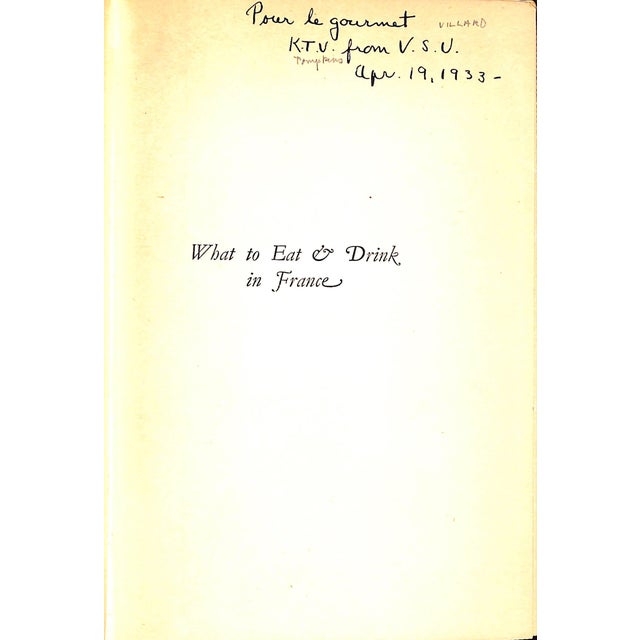 Traditional "What to Eat and Drink in France" 1931 De Croze, Austin For Sale - Image 3 of 12