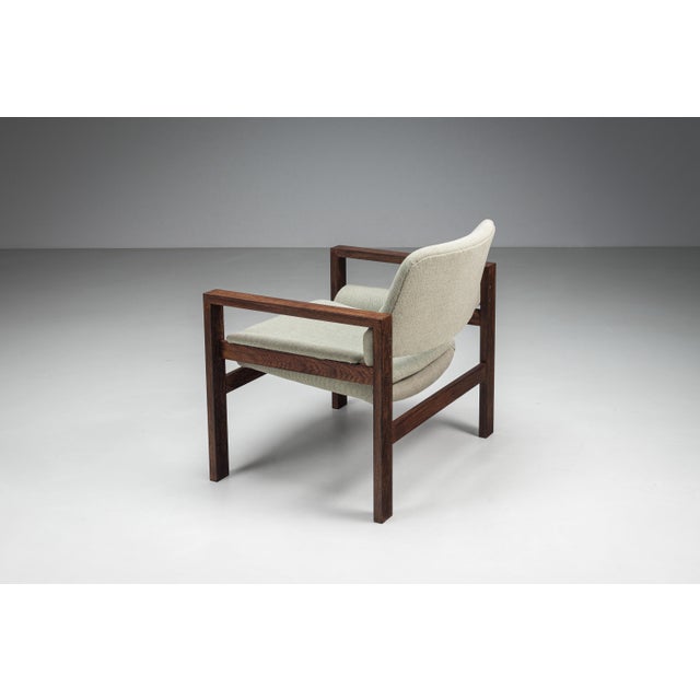 Wood Mid-Century Wengé Lounge Chair, 1970s For Sale - Image 7 of 17