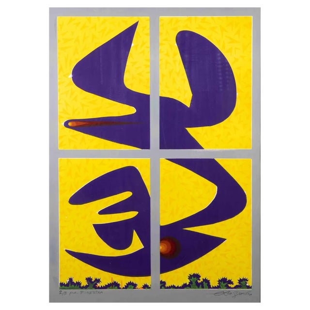 Leo Guida, Window, Lithograph, 1970s For Sale