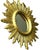 Gold Mid-Century Italian Giltwood Sunburst Mirror, 1960s For Sale - Image 8 of 14