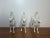 1990s Vintage Three Wise Men on Camels Figurines Set of 3 White Ceramic Nativity Magi For Sale - Image 5 of 16