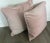 2020s Contemporary Italian Light Pink Velvet Pillows - Pair For Sale - Image 5 of 8