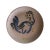 Textile Vintage Glazed Pottery Plate of Rooster, Circa 1940 For Sale - Image 7 of 7