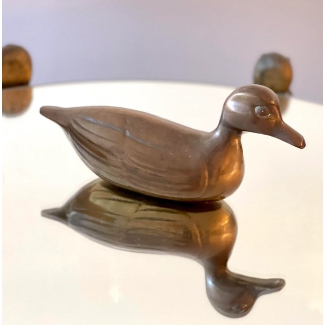Mid-Century Modern Mid-Century Modern Brass Duck For Sale - Image 3 of 3