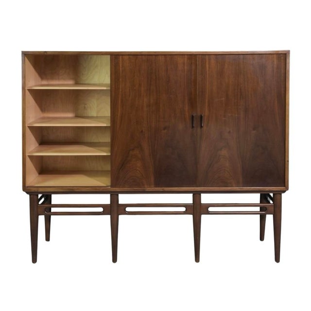 Mid-Century Modern Mid 20th Century Danish Model 90 Highboard by Illum Wikkelsø, Attributed For Sale - Image 3 of 4