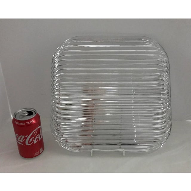 Vintage Villeroy & Boch Quadra Crystal Platter For Sale In Detroit - Image 6 of 7