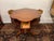 Wood 20th Century Vintage Leather Top Mahogany Clover Leaf Shaped Spider Leg Side Table For Sale - Image 7 of 8