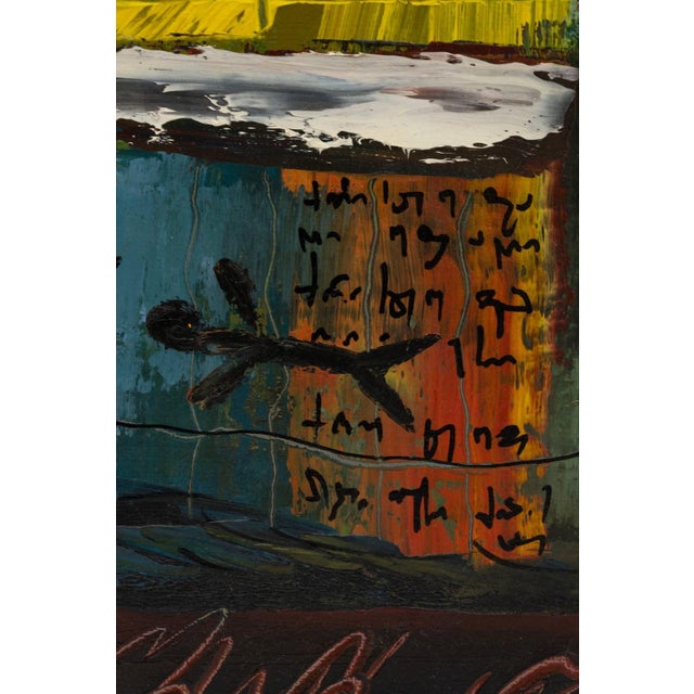 An expressive oil on canvas titled "Unpredictable Criterion" Georgian contemporary artist Besso Bakradze. Hand signed,...