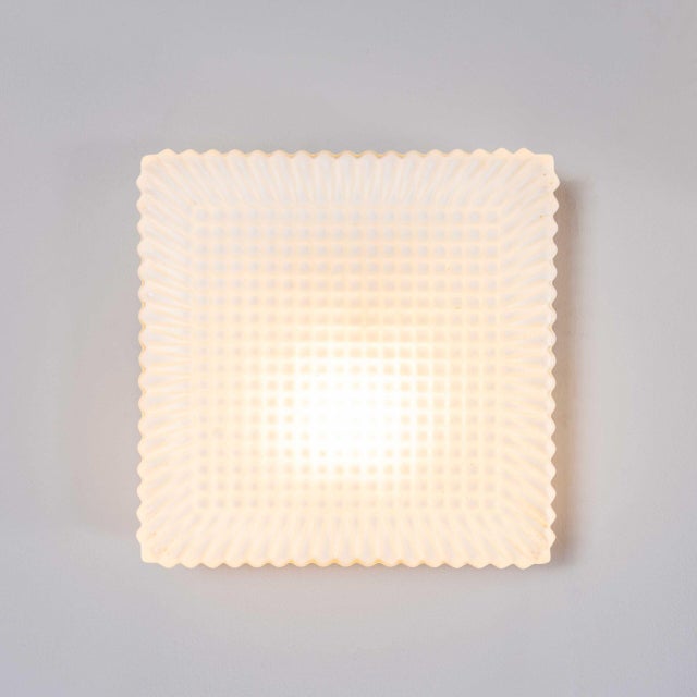 Vintage Czech Opaline Geometric Ceiling Lamp, 1950s For Sale - Image 11 of 11