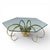 Mid 20th Century Alain Chervet Mid Century Brass Ibex Glass Top Coffee Table For Sale - Image 5 of 5