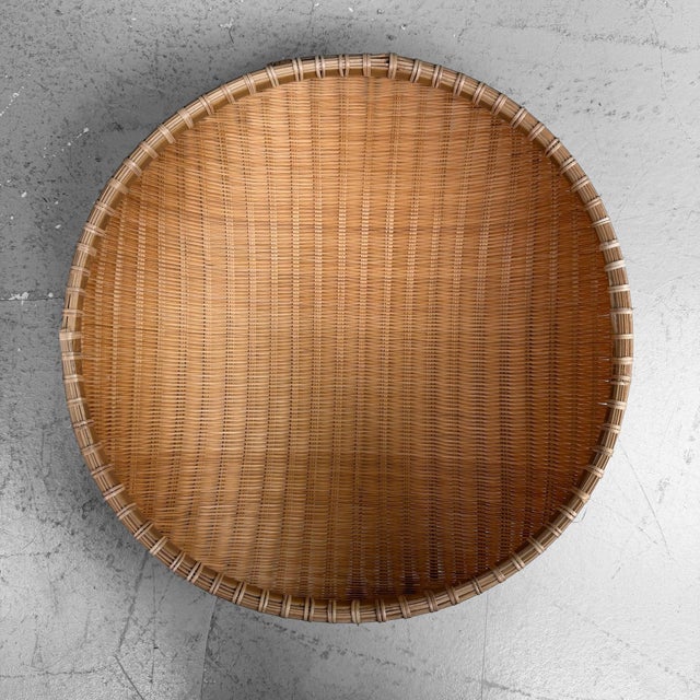 Japanese Shōwa Bamboo Baskets, 1960, Set of 3 For Sale - Image 11 of 13