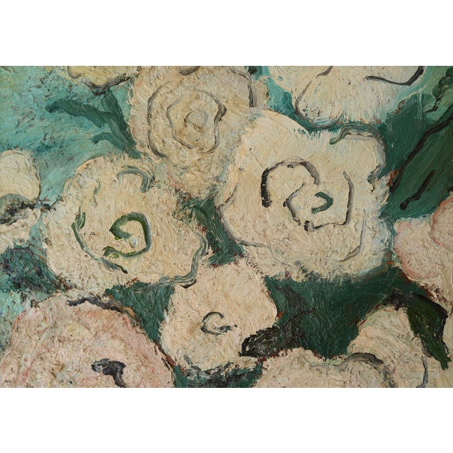 1950s Mid Century Impressionist Erik Martin Flowers Still Life Painting For Sale In San Francisco - Image 6 of 16