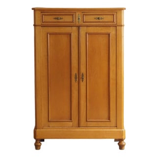 Antique Vertiko Cabinet in Poplar Wood, 1890 For Sale