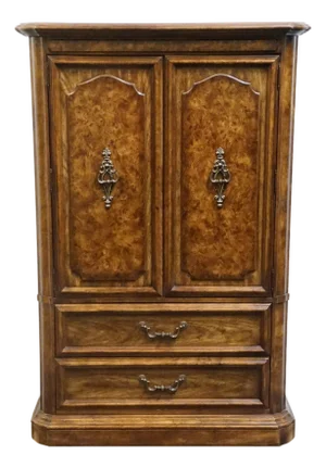 Stanley Furniture Solid Walnut Italian Provincial 40" Door Chest