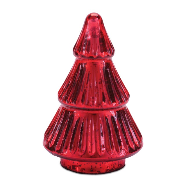 Kenneth Ludwig Chicago Mercury Glass Christmas Tree (Set of 2) For Sale - Image 4 of 4