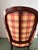 Vintage Madras Plaid Silk Upholstered Accent Chair Made by Owners Select HighPoint North Carolina, Pink Plaid Silk Chair Custom Made For Sale - Image 4 of 18