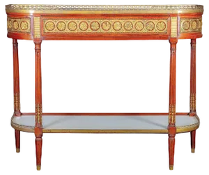 French Louis XVI Console Table in Mahogany, 1780