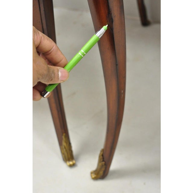 Late 20th Century Ralph Lauren Noble Estate French Louis XV Mahogany One Drawer End Table - A Pair For Sale - Image 17 of 18