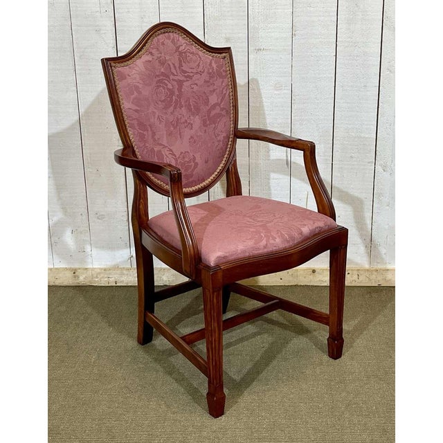 English Mahogany Armchair, 1970s For Sale - Image 13 of 18