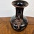 Antique Replica Chinese Dark Glaze Twin-Handle Floral Pottery Vase For Sale - Image 11 of 12