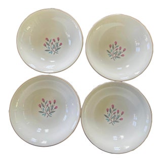 1960s Set of Four (4) Pink Hope by Wedgwood 6 7/8” Bowls For Sale