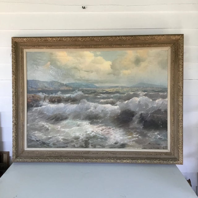Alexander D’Zigurski Coastal Seascape Painting For Sale - Image 12 of 12