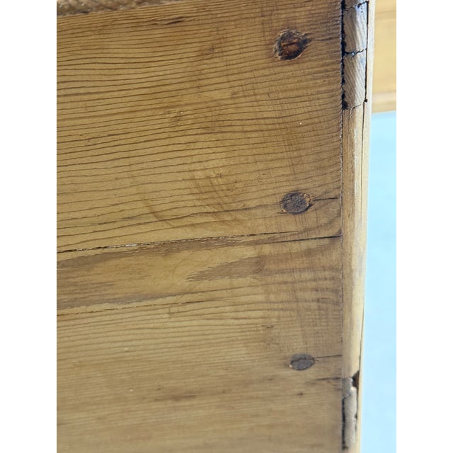 Antique Pine Two Over Two Drawers - Chest of Drawers With Lip From England For Sale - Image 16 of 18
