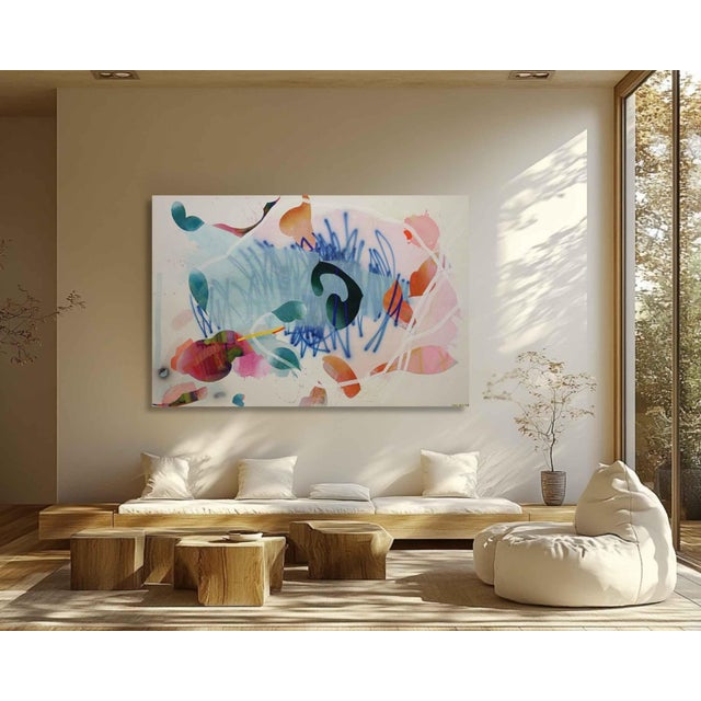 Painting title :: Banjo :: 40"x60" :: mixed media collage on canvas “I paint to create a momentary window of stillness:...