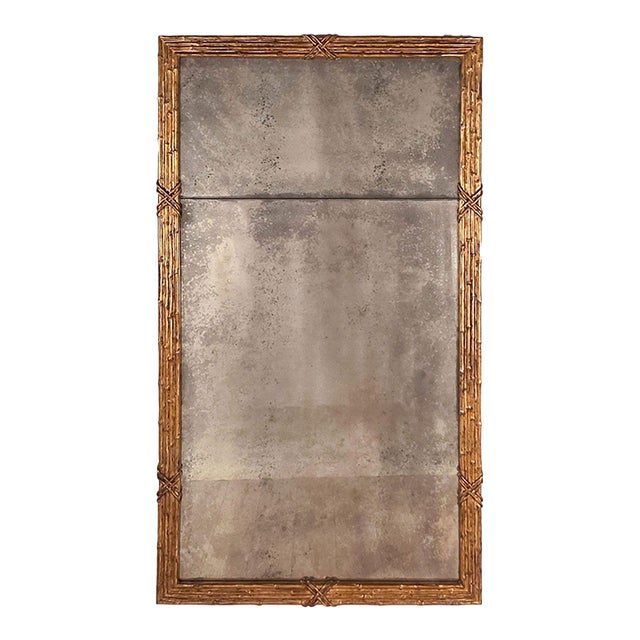 Neoclassical Italian Giltwood Mirror For Sale