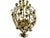 Italian Tole Flower Chandelier, 1960s For Sale - Image 7 of 8