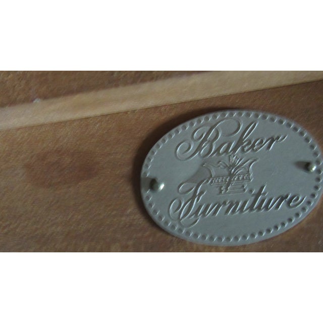 Brown 1980s Set Baker Dining Room Chairs Kitchen Farmhouse Rustic For Sale - Image 8 of 10