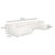 2020s Tarra 4-Piece Cream Chenille Modular U-Sectional For Sale - Image 5 of 5