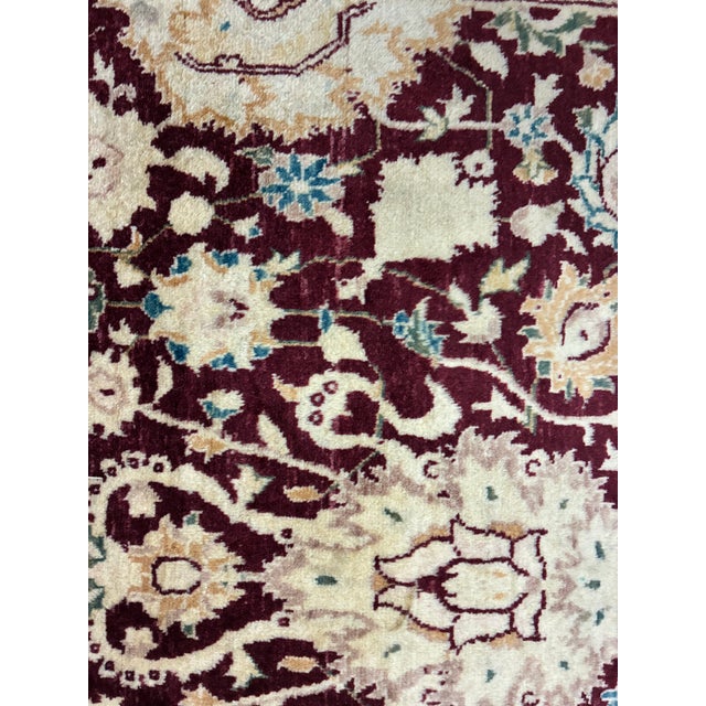 Hand-Knotted Wool Tabriz-Style Oriental Area Rug For Sale In Charlotte - Image 6 of 7