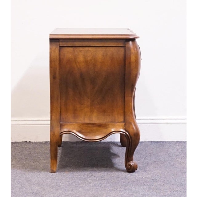 White of Mebane Lorraine IV Collection Solid Cherry 25" Two Drawer Bombe Chest Nightstand For Sale - Image 13 of 13
