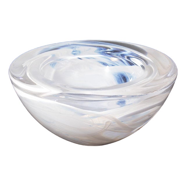 “Atoll” 7” Glass Bowl by Anna Ehrener for Kosta Boda For Sale