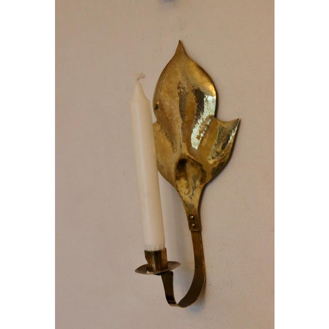 Mid-Century Modern Swedish Brass Sconces, Set of 2 For Sale - Image 14 of 15
