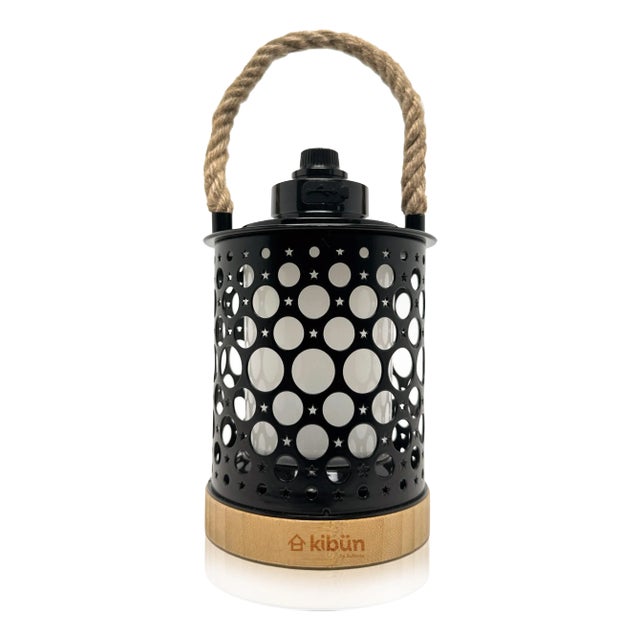 Bulbrite Stargaze Cordless LED Outdoor Table Lamp, Black For Sale