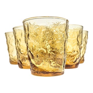 Sunny Lemonade Ice Lowballs- Set of Six For Sale