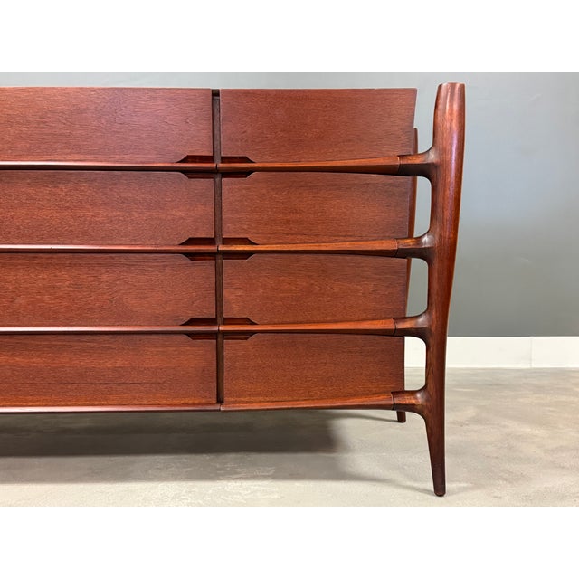 1960s 1960s Teak William Hinn Style Mid Century Dresser For Sale - Image 5 of 10