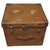 Brown Antique Canvas Travel Trunk For Sale - Image 8 of 8