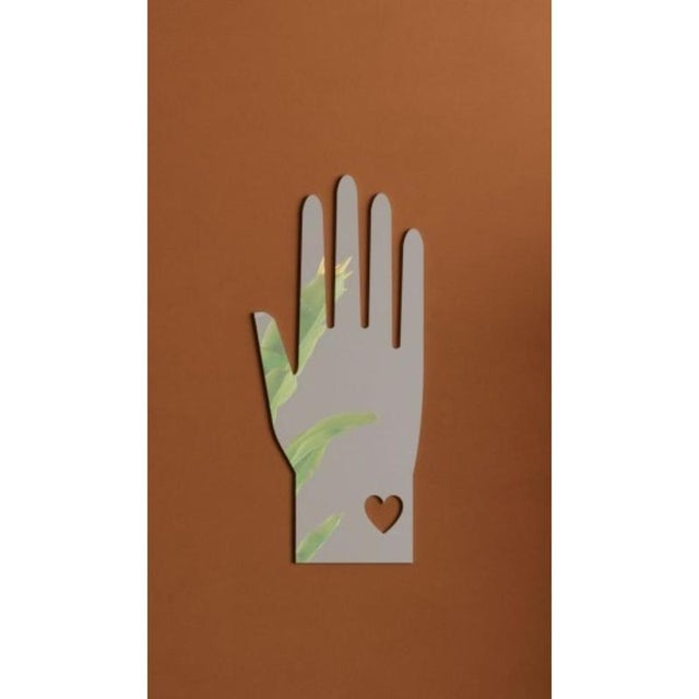 Guanto Wall Mirror in Powder-Coated Aluminum by altreforme Dimensions: D 5 x W 35 x H 80 cm. Materials: Powder-coated...