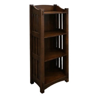 Mission / Arts and Crafts Style Open Bookcase - Model 5284 For Sale