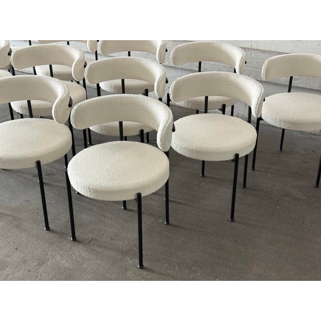 2020s Omar De Biaggio for Cb2 Inesse Avorio Domus Dining Chairs, Set of Twelve For Sale - Image 5 of 12