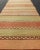 Vintage Turkish Hand Woven Kilim Runner With Stripes in Red, Green, Yellow, and Orange For Sale In Atlanta - Image 6 of 11