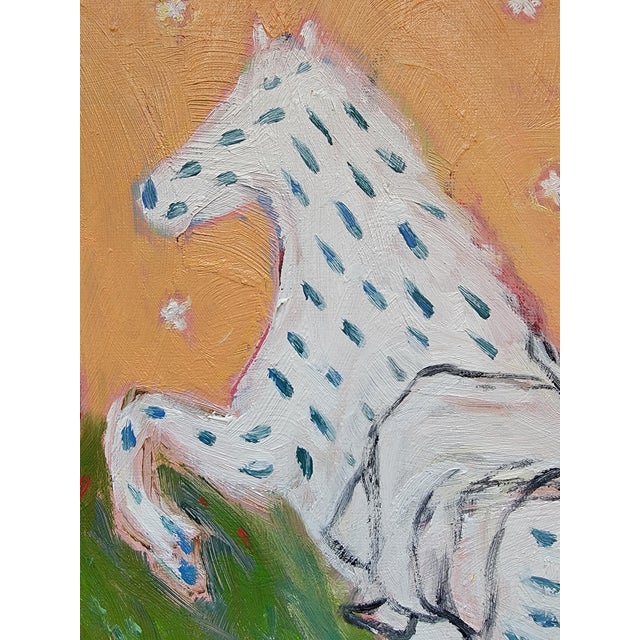 2020s Spotted Horse Contemporary Oil Painting by Alexandra Swistak For Sale - Image 5 of 14