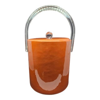 MCM Kraftware 3-Quart Spice Orange Ice Bucket For Sale